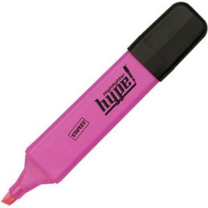 Staples Zakreślacz fluorescencyjny 1-5mm ścięta końcówka, różowy, opakowanie 5 sztuk (2800728) 1