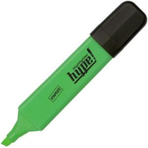 Staples Zakreślacz fluorescencyjny 1-5mm, ścięta końcówka, zielony, opakowanie 5 sztuk (2800648) 1