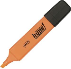 Staples Zakreślacz fluorescencyjny 1-5mm, ścięta końcówka, pomarańczowy, opakowanie 5 sztuk (2800946) 1