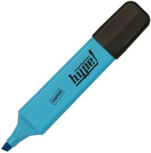 Staples Zakreślacz fluorescencyjny 1-5mm ścięta końcówka, niebieski 5 sztuk (2800850) 1