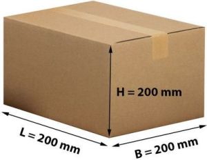 Pressel Karton składany 2-warstwowy 215x215x220mm brązowy, 20 sztuk (PRS089) 6