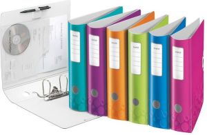 Segregator Leitz 180° Active Wow dźwigniowy A4 82mm turkusowy (ES3338) 3