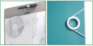 Segregator Leitz 180° Active Wow dźwigniowy A4 82mm turkusowy (ES3338) 8