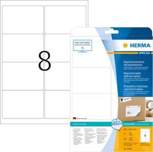 Herma HERMA Etykieta adresowa A4 99,1x67,7mm biały 25 arkuszy 1
