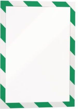 Durable Ramka samoprzylepna DURAFRAME SECURITY zielony-biały A4, 2 sztuki (DUR941) 1