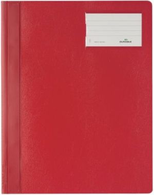 Durable Skoroszyt z kolorową okładką PCV A4, czerwony (DUR822) 1