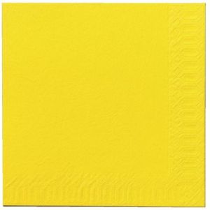Duni Serwetka 3-warstwowa Tissue 33x33cm żółta 250/p (PP0054) 1