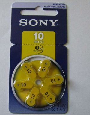 Sony Bateria do aparatów słuchowych PR10 6szt. 1