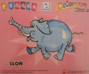 Delfin Puzzle 6 Słoń 1