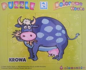 Delfin Puzzle 6 Krowa 1