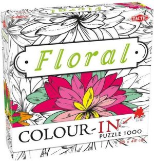 Tactic Puzzle Color-In Floral 1000 elementów 1