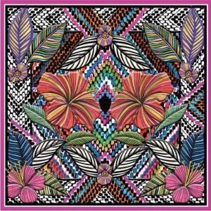Museums & Galleries Karnet kwadrat z kopertą Floral Embroidery 1