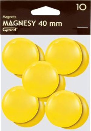 KW Trade Magnesy Grand 40 mm żółte op. 10 sztuk 1