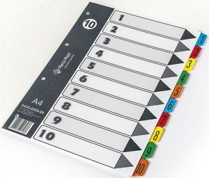 Panta Plast Przekładka kartonowa z laminowanym indeksem numerycznym A4 1-10 1