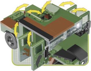 Cobi Klocki Small Army Kołowy humvee jungle 5