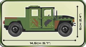 Cobi Klocki Small Army Kołowy humvee jungle 8