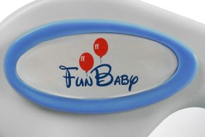 FUN BABY Krzesełko do karmienia dzieci 5 w 1 stolik, krzesełko, bujak + kółka - biało-niebieskie 12