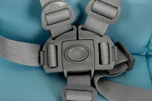 FUN BABY Krzesełko do karmienia dzieci 5 w 1 stolik, krzesełko, bujak + kółka - biało-niebieskie 13