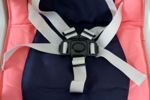 FUN BABY Krzesełko do karmienia dzieci 4 w 1 stolik, krzesełko, kółka z funkcją blokady - różowe 9