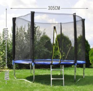 Trampolina ogrodowa SPORTIKO Trampolina ogrodowa z siatką i drabinką 312 cm (260-uniw) 17