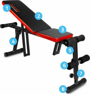 NEO SPORT Ławeczka łamana do ćwiczeń 6