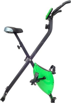 Rower stacjonarny Funfit Rower treningowy Magnetyczny Składany z pomiarem pulsu zielony 2