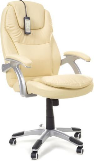 Krzesło biurowe Imaggio Fotel biurowy TAVANO z masażem - beżowy 1