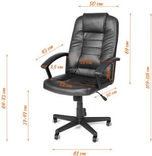 Krzesło biurowe Imaggio Fotel biurowy GIOVANI jasny brąz + gratis ! 5