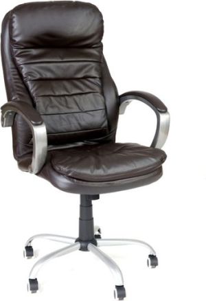 Krzesło biurowe Imaggio Fotel biurowy VIP MASSERANO brązowy + gratis ! 1