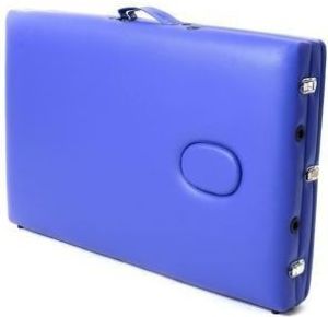 PROFIBED Łóżko do masażu 2 segmentowe aluminiowe o szerokości 70 cm, niebieskie 5