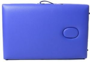 PROFIBED Łóżko do masażu 2 segmentowe aluminiowe o szerokości 70 cm, niebieskie 6