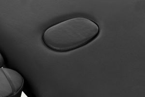 PROFIBED Łóżko do masażu 2 segmentowe drewniane o szerokości 70 cm, czarne 2