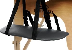 PROFIBED Łóżko do masażu 2 segmentowe drewniane o szerokości 70 cm, czarne 3