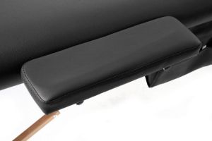 PROFIBED Łóżko do masażu 2 segmentowe drewniane o szerokości 70 cm, czarne 6