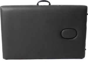 PROFIBED Łóżko do masażu 2 segmentowe drewniane o szerokości 70 cm, czarne 8