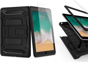 Etui na tablet Spigen Etui Spigen Tough Armor Tech ipad 9.7 2017/ 2018 + Szkło black 2