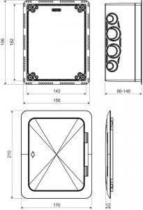 Kopos Puszka elektroinstalacyjna do dociepleń z otwieranym wieczkiem (KUZ-VO KB) 2