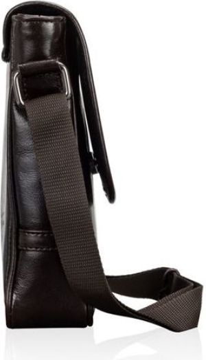 Solier Torba listonoszka skórzana brązowa 3