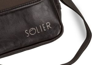 Solier Torba listonoszka skórzana brązowa 4