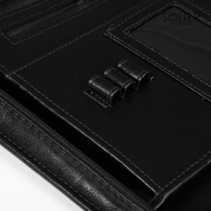 Solier Aktówka teczka biwuar na dokumenty czarna 5