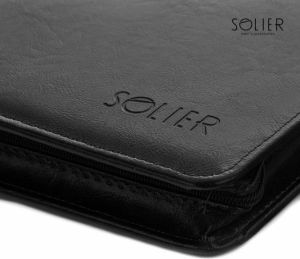 Solier Aktówka teczka biwuar na dokumenty czarna 7