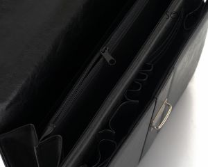 Solier Teczka męska biznesowa na dokumenty Czarna 6