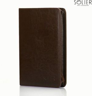 Solier Aktówka teczka biwuar na dokumenty Brązowa 3