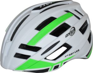 Axer Sport Kask rowerowy Reno biało-zielony r. L (A25130-L) 1