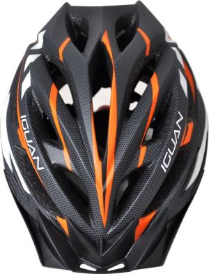 Axer Sport Kask rowerowy Iguan czarno-pomarańczowy r. L (A25741) 1