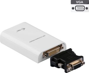 Adapter USB I-TEC USB - HDMI - VGA - DVI Biały  (USB3HDTRIO) 1