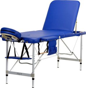 Bodyfit Stół, łóżko aluminiowe 3 segmentowe do masażu Niebieskie (598) 1