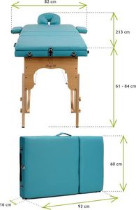 Bodyfit Stół, łóżko do masażu 3 segmentowe + dodatki + torba gratis (500) 8