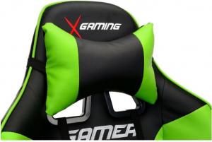 Fotel CALVIANO X-Gamer Zielono-czarny 14