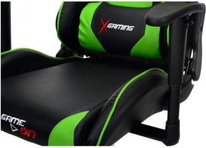 Fotel CALVIANO X-Gamer Zielono-czarny 4